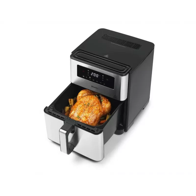 Breville VDF131X Oro Gruzdintuvė be Aliejaus, 1,25 kg, 1400 W, Juoda/Sidabrinė