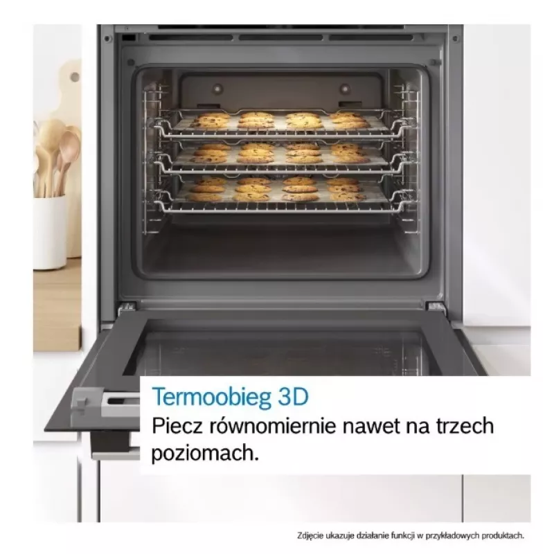 Bosch Serie 6 HBG557EB3 įmontuojama orkaitė su pirolitiniu apsivalymu, 71 l, juoda