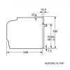 Bosch Serie 6 HBG557EB3 įmontuojama orkaitė su pirolitiniu apsivalymu, 71 l, juoda