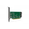 ICY DOCK EXLink MB308A PCIe 4.0 x16 NVMe Adapter Card su 2 x SlimSAS 8i (SFF-8654) jungtimis ir Redriver