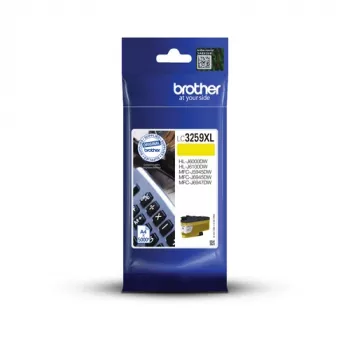 Brother LC3259XLYP Extra High Yield Yellow Ink Cartridge (5000 puslapių) - Original