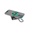 Gembird PB10-WPC15-LCD-01 greitojo įkrovimo powerbank su belaidžiu įkrovikliu, 20W, 10000 mAh, juoda