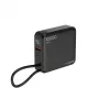 Gembird PB10-WPC15-LCD-01 greitojo įkrovimo powerbank su belaidžiu įkrovikliu, 20W, 10000 mAh, juoda