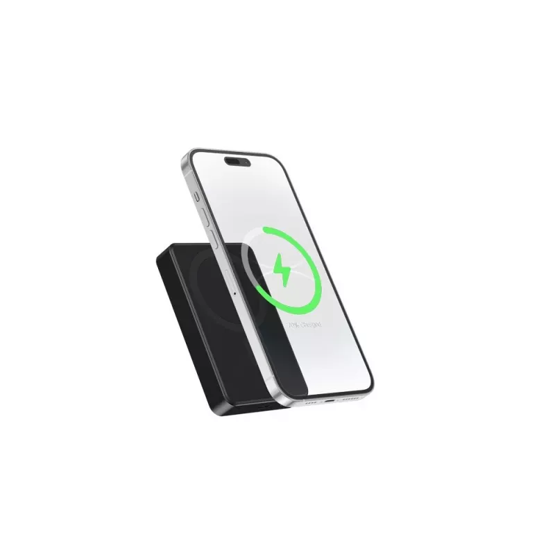Gembird PB10-WPC15M-01 Magnetinis belaidis powerbank 15W, 10000 mAh, juodas