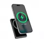 Gembird PB10-WPC15M-LCD-01 Magnetinė belaidė Power Bank su LCD, 15W, 10000 mAh, Juoda