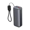 Gembird PB10-PD20-LCD-02 Kompaktiškas greito įkrovimo powerbankas su LCD ekranu, 20W, 10000 mAh, Space Grey