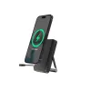 Gembird PB10-WPC15MS-01 Magnetinė belaidė Powerbank su Integruotu Stovu, 15W, 10000 mAh, Juoda