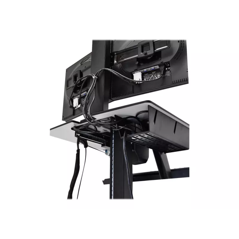 Ergotron WorkFit-C Single HD Sit-Stand Workstation - Mobilus stovas - Juoda, Pilka - 12,7 kg - 76,2 cm (30 inch) - VESA 75x75, 100x100, 200x100, 200x200 - 360°