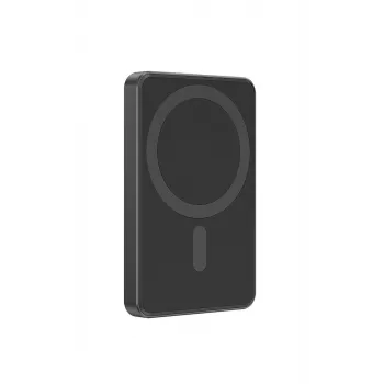 Gembird PB05-WPC15M-01 belaidis magnetinis power bankas 15W, 5000mAh, juodas