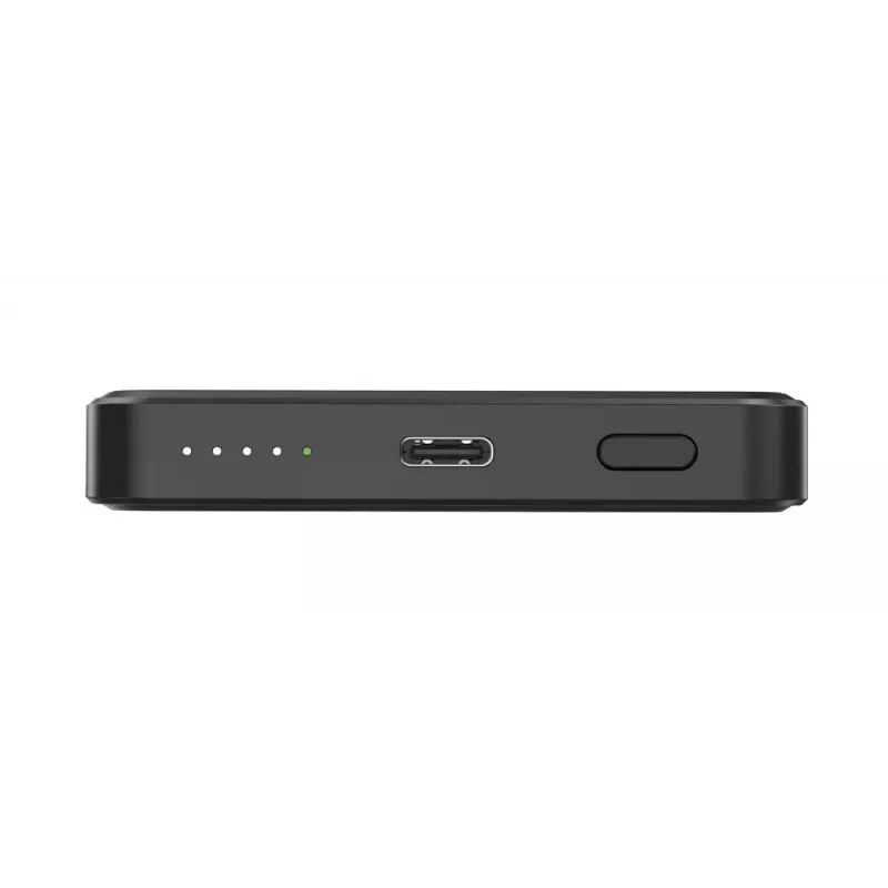 Gembird PB05-WPC15M-01 belaidis magnetinis power bankas 15W, 5000mAh, juodas
