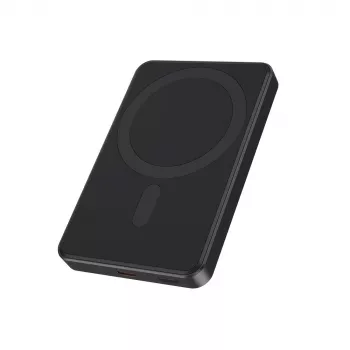 Gembird PB05-WPC15M-01 belaidis magnetinis power bankas 15W, 5000mAh, juodas