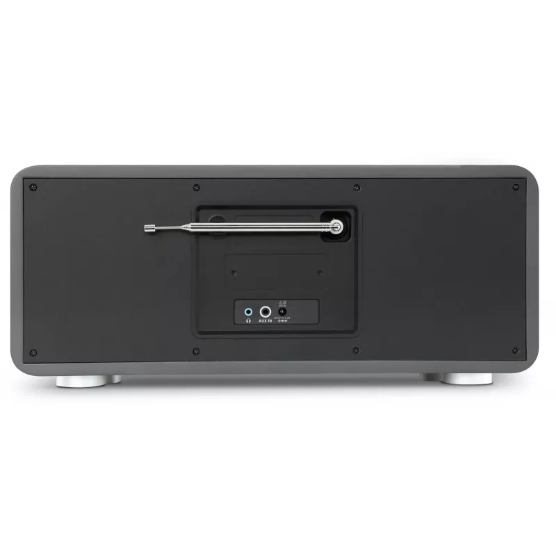 TechniSat DIGITRADIO 602 DAB+/FM/Internet Radio su Bluetooth, CD grotuvu ir belaidžiu Qi įkrovimu - Antracitas/Sidabras