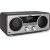 TechniSat DIGITRADIO 602 DAB+/FM/Internet Radio su Bluetooth, CD grotuvu ir belaidžiu Qi įkrovimu - Antracitas/Sidabras