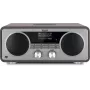 TechniSat DIGITRADIO 602 DAB+/FM/Internet Radio su Bluetooth, CD grotuvu ir belaidžiu Qi įkrovimu - Antracitas/Sidabras