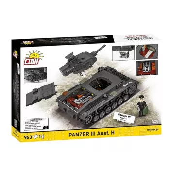 COBI 958 PCS HC WWII Panzer III Ausf. H Konstrukcinis Rinkinys
