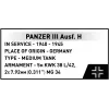COBI Historical Collection Panzer III Ausf. H detalių rinkinys, 963 vnt.