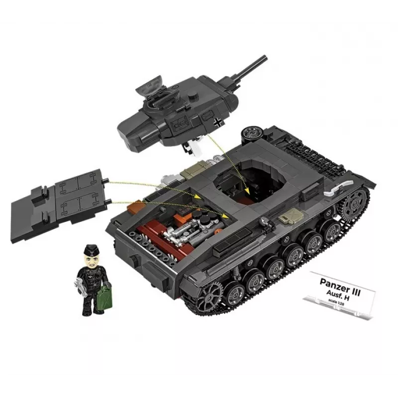 COBI Historical Collection Panzer III Ausf. H detalių rinkinys, 963 vnt.