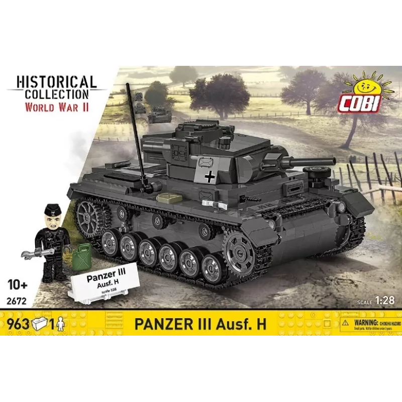 COBI Historical Collection Panzer III Ausf. H detalių rinkinys, 963 vnt.