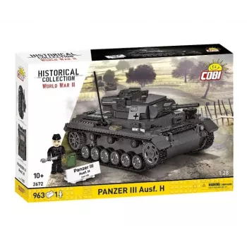 COBI 958 PCS HC WWII Panzer III Ausf. H Konstrukcinis Rinkinys