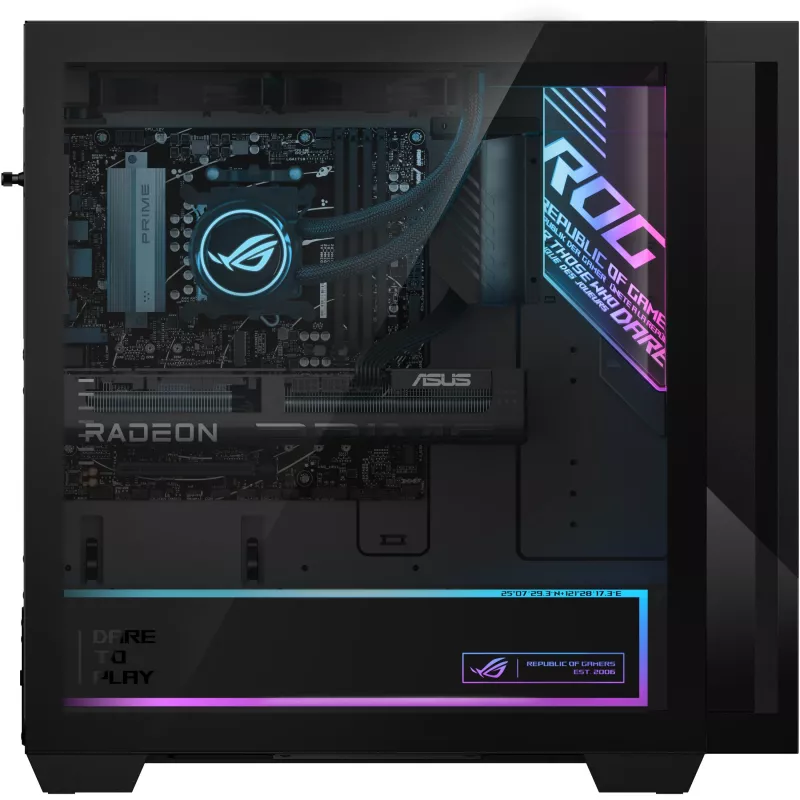 ASUS ROG GM700 žaidimų kompiuteris - AMD Ryzen 7-9800X3D, 32GB DDR5, 2TB SSD, AMD Radeon RX 9070 XT, Windows 11 Home