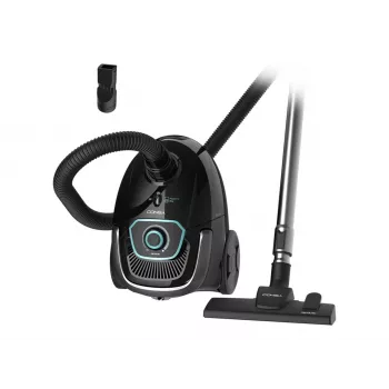 Cecotec Conga Powerbag 2500 Plus dulkių siurblys su maišeliu, 850 W, 2,5 L talpa, juodas
