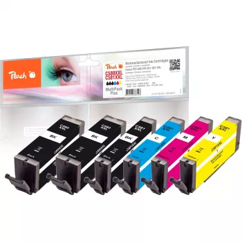 Peach Ink Save Pack Plus PI100-397 Suderinamas su Canon PGI-580XXL CLI-581XXL Multipack 6 Kasetės