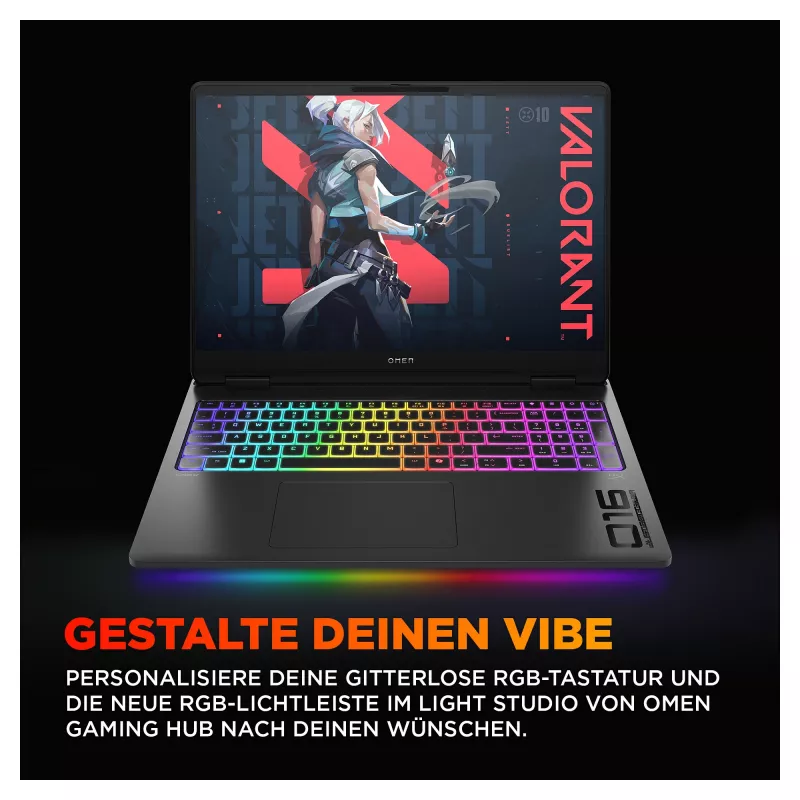 HP OMEN MAX 16-ak0197ng Žaidimų Nešiojamas Kompiuteris – 16 inch QHD 240Hz, AMD Ryzen AI 9 HX 375, 32GB RAM, 1TB SSD, RTX 5080, Windows 11 Home