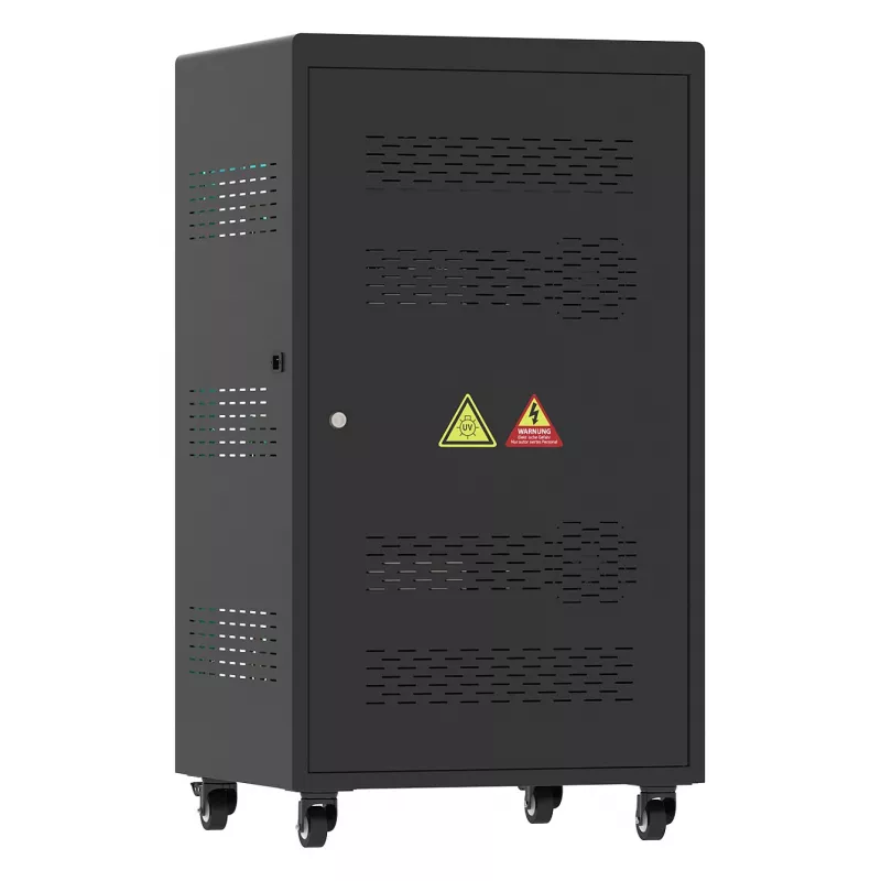 GoodConnections ANTARES PRO N36C Nešiojamųjų Kompiuterių Įkrovimo Vežimėlis iki 15,6 inch USB-C 65W PD3.0 UVC Dezinfekcija Juodas