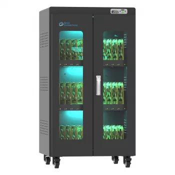 GoodConnections ANTARES PRO N36C Nešiojamųjų Kompiuterių Įkrovimo Vežimėlis iki 15,6 inch USB-C 65W PD3.0 UVC Dezinfekcija Juodas
