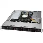 Supermicro UP SuperServer 110P-WTR barebone serveris 1U spintai, vieno procesoriaus, 2,5" karštai keičiami SATA/PCI Express skyriai, 10GbE, juodas