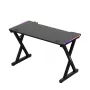 HUZARO Hero 2.3 RGB Gaming Desk - 1200x600mm, Black, Carbon Flex, RGB LED, Fixed Height