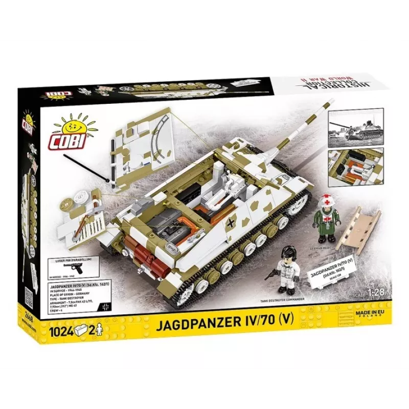 COBI KLOCKI Historical Collection Jagdpanzer IV/70 (V) (Sd.Kfz.162/1) Statybinis Rinkinys 1024 dalių