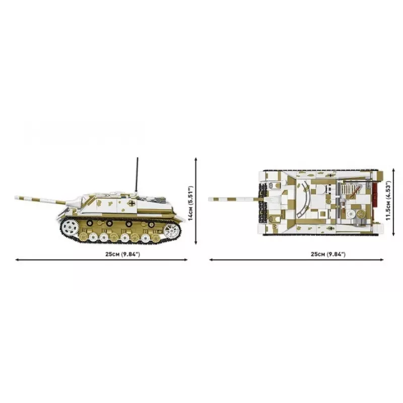 COBI KLOCKI Historical Collection Jagdpanzer IV/70 (V) (Sd.Kfz.162/1) Statybinis Rinkinys 1024 dalių