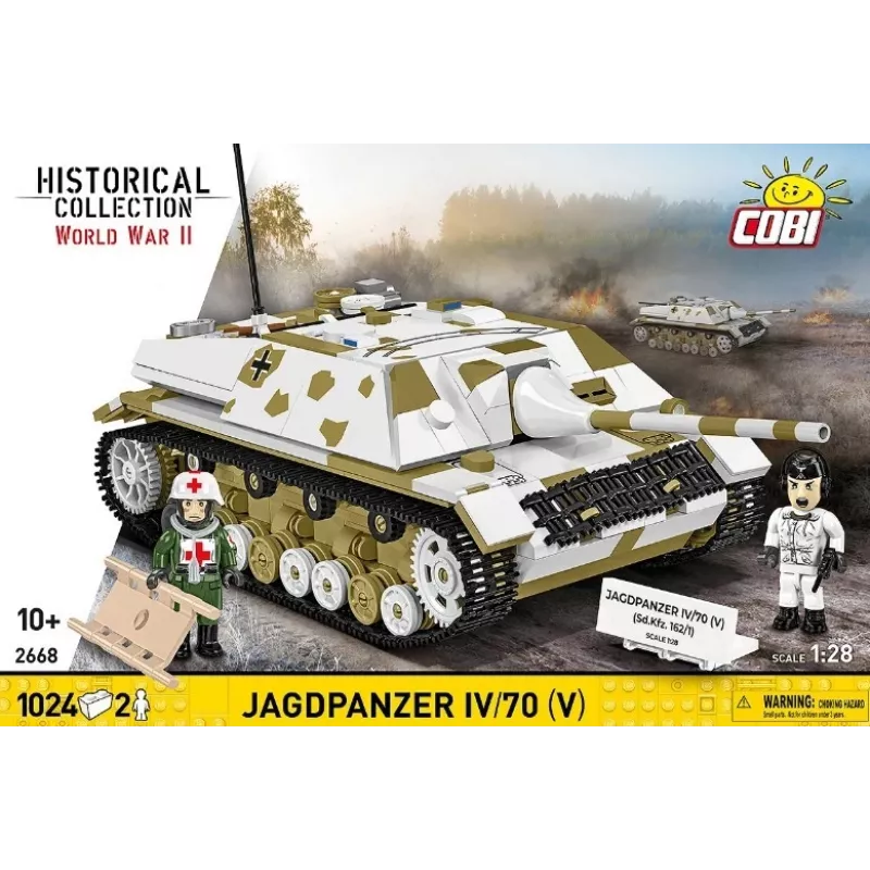 COBI KLOCKI Historical Collection Jagdpanzer IV/70 (V) (Sd.Kfz.162/1) Statybinis Rinkinys 1024 dalių