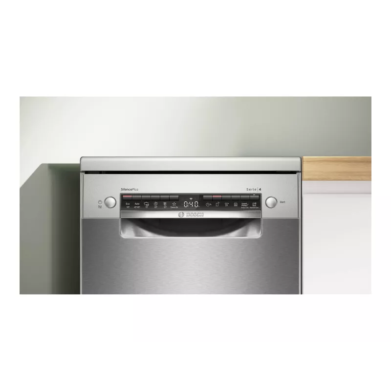 Bosch SPS4HMI13E Laisvai pastatoma indaplovė, 45 cm, energijos klasė D, Inox
