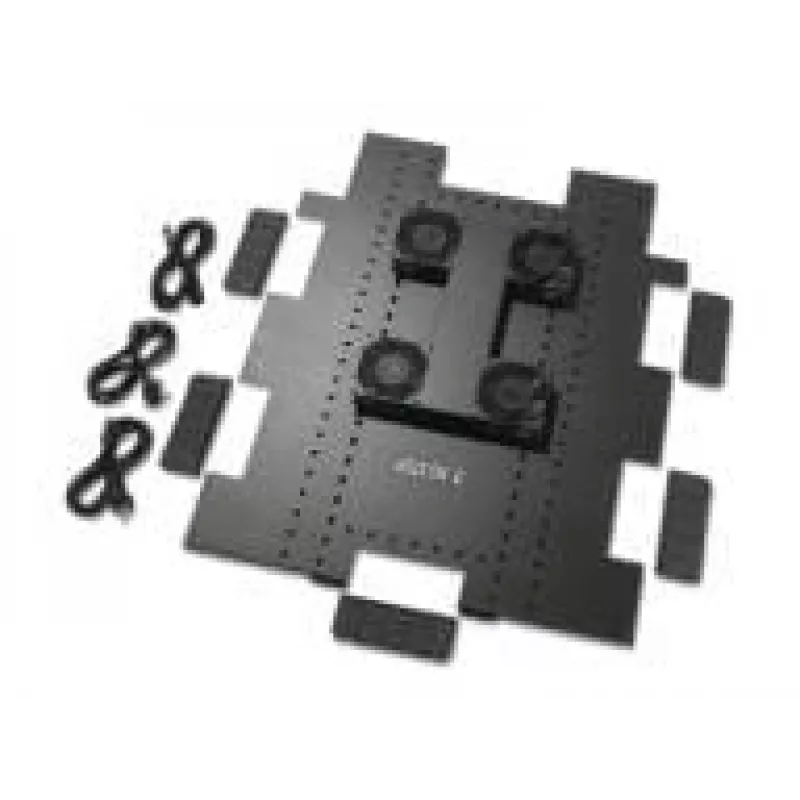 APC Roof Fan Tray - Rack Fan Unit - AC 200-240V - 6 Fans - Black