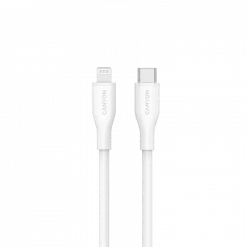 Canyon CLNM60SC10 USB-C to Lightning laidas 1m 60W MFi Silikono Baltas