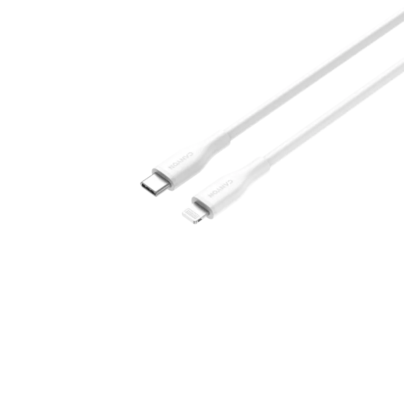 Canyon CLNM60SC10 USB-C to Lightning laidas 1m 60W MFi Silikono Baltas