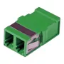 EFB-ELEKTRONIK LC Duplex OM5 šviesolaidinė jungtis, vientisa, be flanšo, limetinė žalia, keraminė įvorė