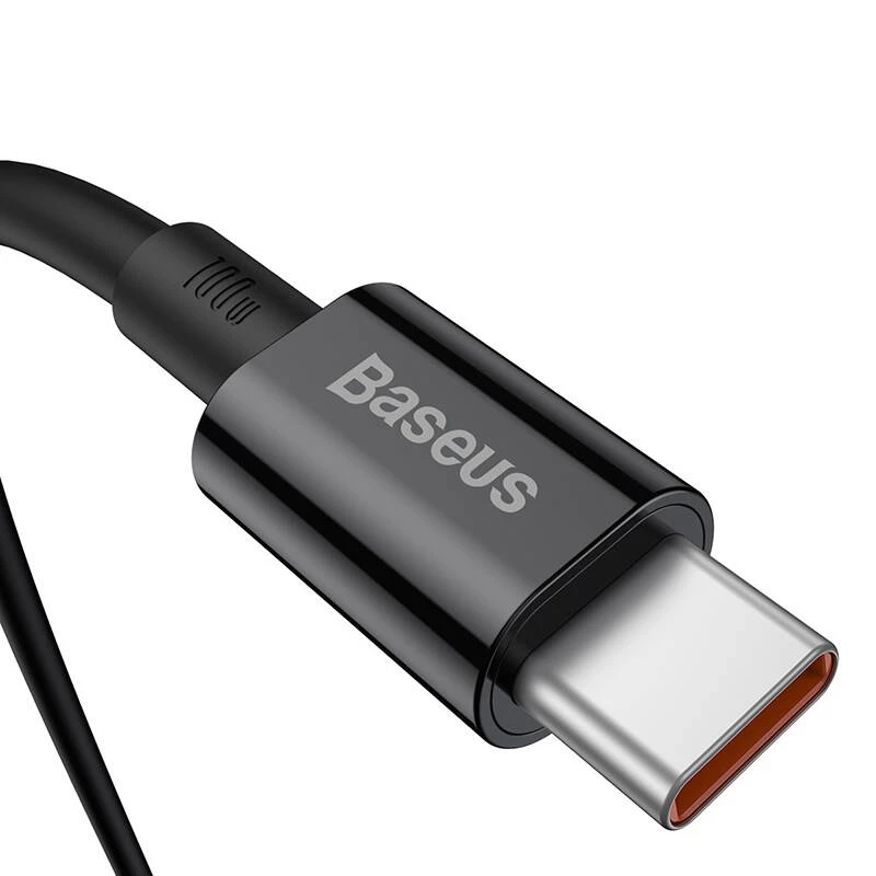 Baseus Superior USB-C į USB-C laidas 1m Juodas 100W Greitas Įkrovimas ir Duomenų Sinchronizavimas