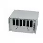 Synergy21 Skirstomasis Pluošto Optikos Skydelis DIN Bėgiui, 6x SC-Duplex/LC-Quad Prievadai, Tuščias, Šviesiai Pilkas (RAL 7035)
