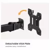 Equip Dvigubo monitoriaus laikiklis stalviršiui 17-32 inch 360° Šarnyrinis 10kg Juodas