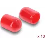 Delock Dust Cap for SMA Plug 10 Pieces Silicone Red (60895)