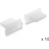Delock dulkių dangtelis USB Type-A moteriškam lizdui, 10 vnt., silikonas, permatomas (87492)