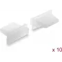 Delock dulkių dangtelis USB Type-A moteriškam lizdui, 10 vnt., silikonas, permatomas (87492)