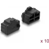 Delock RJ45 Dust Cover 10 Pieces Silicone Black (87547)