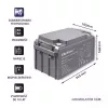 Qoltec 53037 AGM akumuliatorius 12V 65Ah max 780A