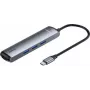 Baseus 7-in-1 USB-C Hub Adapter su 2x USB 3.0, HDMI, USB-C PD 100W, SD/TF kortelių skaitytuvu - Space Grey