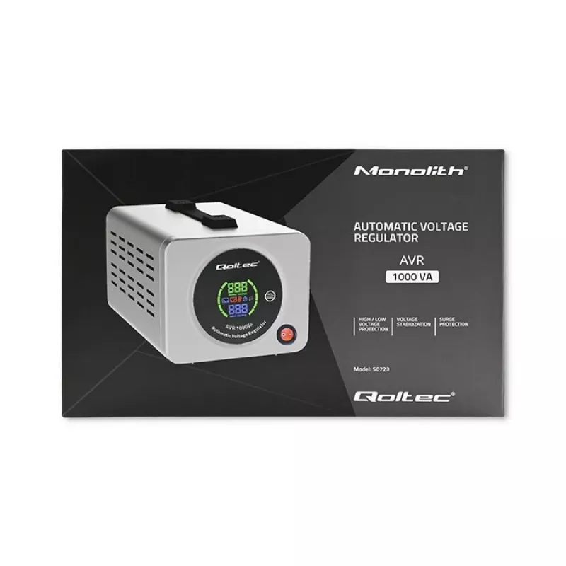 Qoltec 50723 Automatinis įtampos stabilizatorius AVR 1000VA