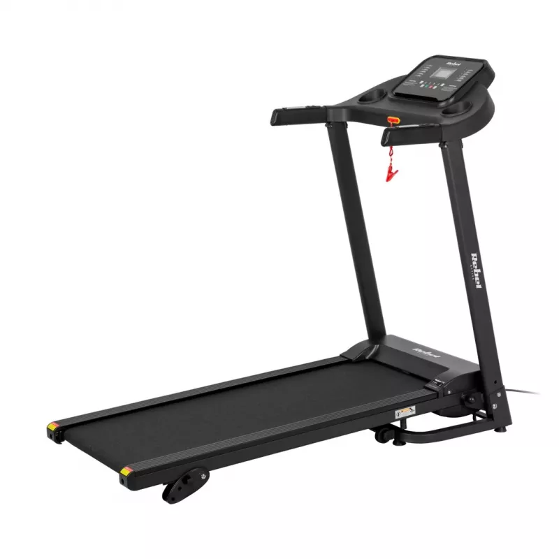 REBEL ACTIVE RBA-1001 Sulankstomas elektrinis bėgimo takelis su LCD ekranu, 12 programų, 12 km/h, sidabrinis/juodas